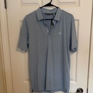 NWT Travis Mathew Light Blue Zinna Polo